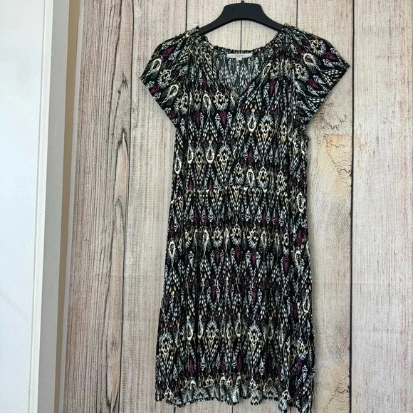 Loft Womens Tiered Swing Dress size Large Tall - Picture 11 of 13